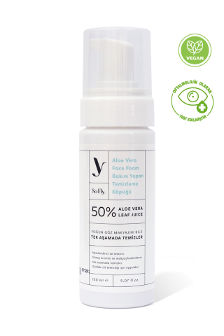 Aloe Vera Bakım Yapan Temizleme Köpüğü