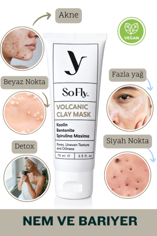 Volkanik Arındırıcı Kil Maskesi 75 ml